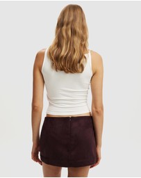 Cotton On - Suede Mini Skirt