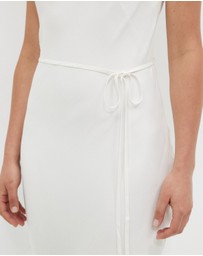 Calli - Cupro Crew Neck Dress