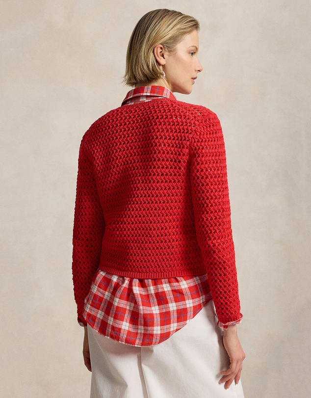 Polo Ralph Lauren - Big Pony Crocheted Cotton Cardigan