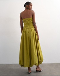 TOPSHOP - Tsluna Bubble Hem Maxi Dress Wvn