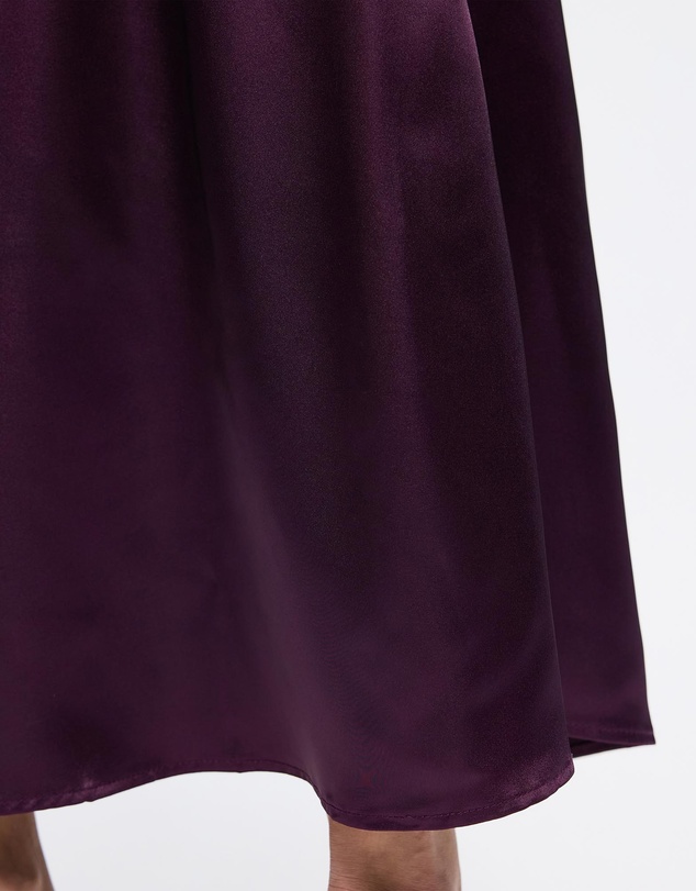 Mossée - Maya Silk Stretch Long Straight Skirt