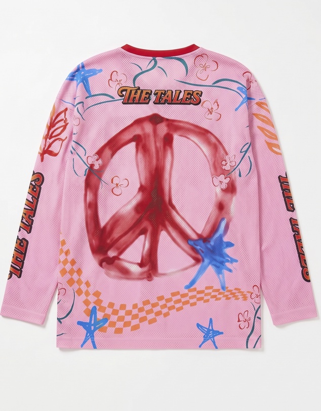 THE TALES - Peace Out Long Sleeve Football Jersey