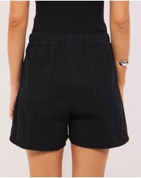 Calli - Matt Cotton Twill Shorts