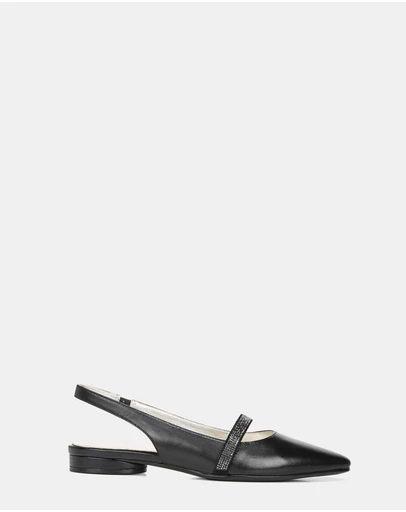 Naturalizer - Hally Slingback Flat - Black