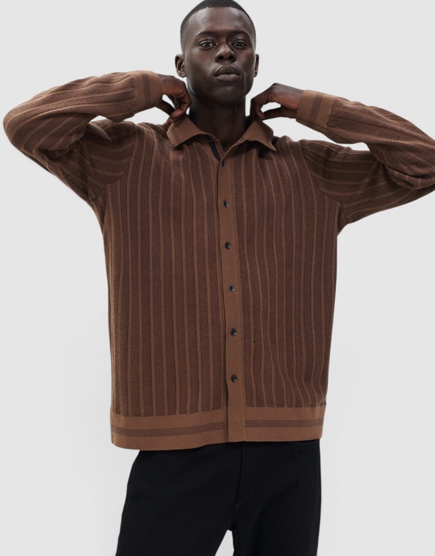 rag & bone - Harvey Rib Long Sleeve Shirt