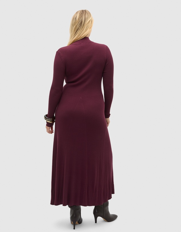 Seed Heritage - Button Down Mock Neck Knit Dress