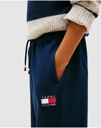 Tommy Hilfiger - Heritage Flag Logo Cuffed Drawstring Joggers - Kids
