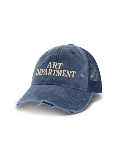 THE TALES - Destroyed Art Department Blue Trucker Cap