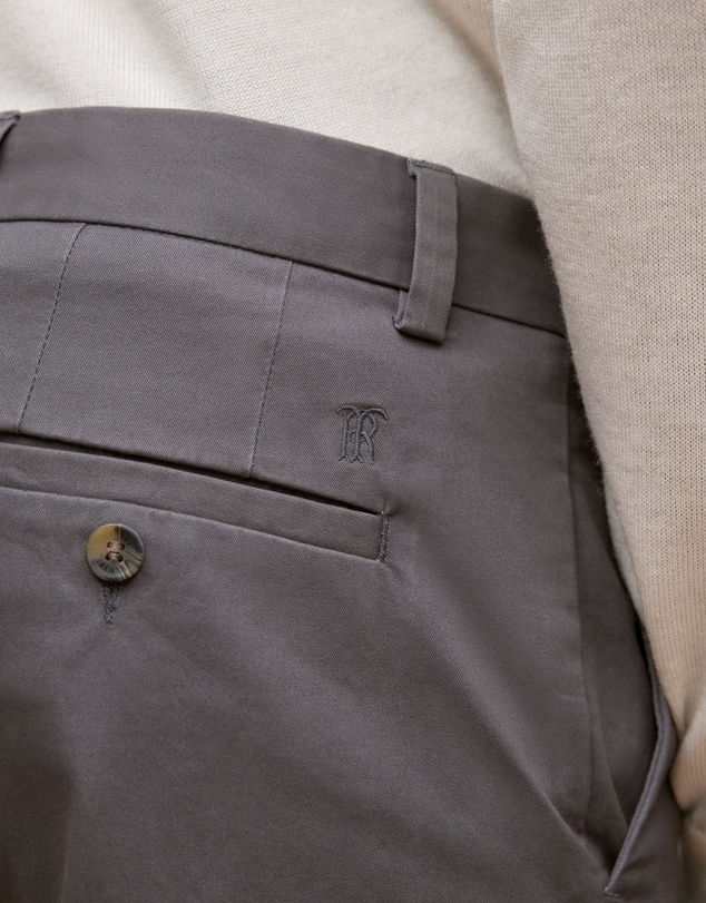 Trenery - Regular Fit Chino in Charcoal