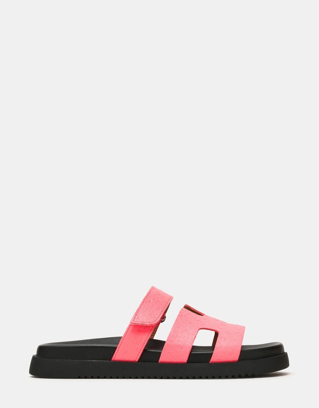 Steve Madden - Mayven pink ostrich slide