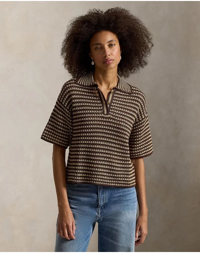 Polo Ralph Lauren - Striped Knit Cotton Polo Shirt