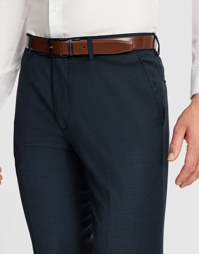 Tarocash - Ty Slim Check Wool Pant