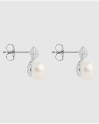 Najo - Mirage Silver Pearl Earring