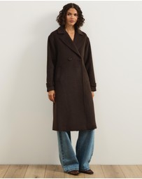 Atmos&Here - Layla Wool Blend Double Breasted Coat