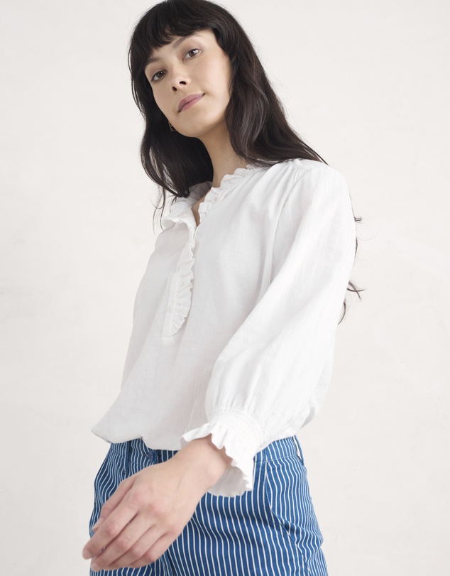 Seasalt - Seasalt Cornwall White Feather Star Top