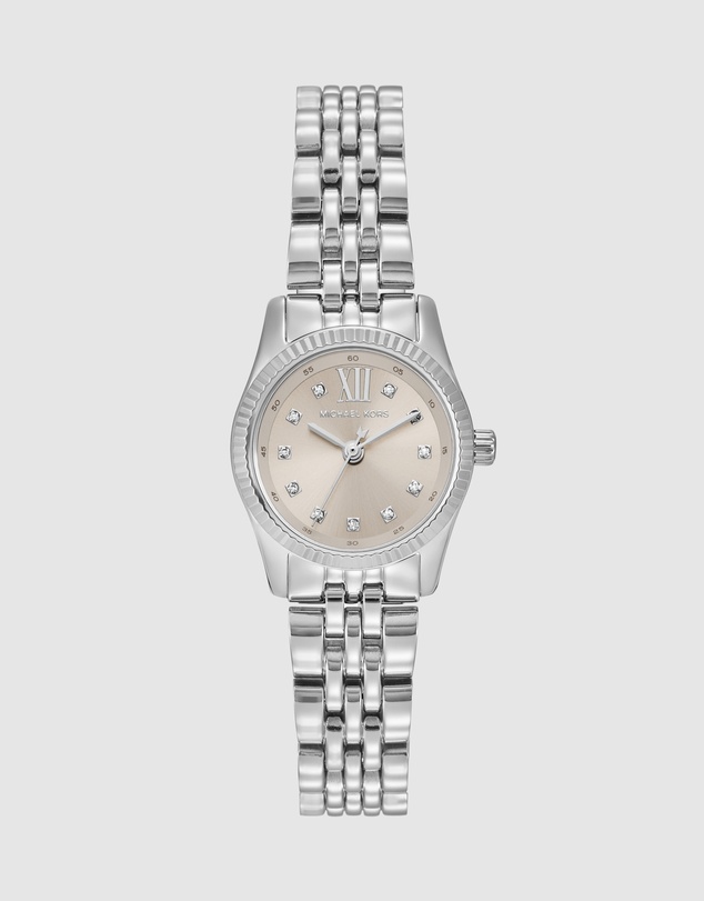 Michael Kors - Lexington Silver Tone Analogue Watch