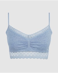 Billet Doux - Zen Dentelle Longline Wirefree Bralette with Lace