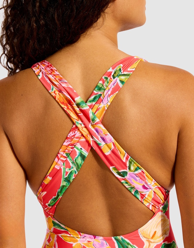 Seafolly - Hothouse Flowers V Neck One Piece Swimsuit