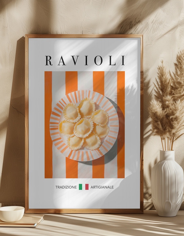 Olive et Oriel - Ravioli by Andreas Magnusson Art Print