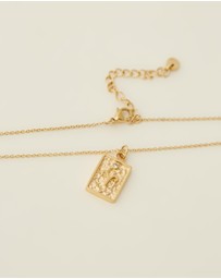 Carly Paiker - Aries Star Sign Zodiac Tag Necklace