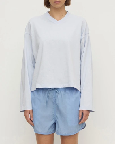 Assembly Label - Stella V-Neck Oversized LS Tee