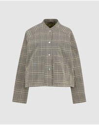 Barbour - Leyburn Check Showerproof Bomber Jacket