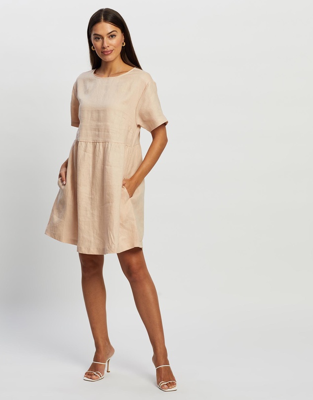 White By FTL - Zavi Linen Dress
