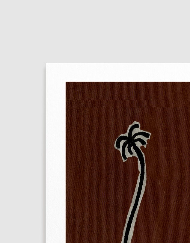 Olive et Oriel - Soul Bound - Brown by Shatha Al Dafai Art Print