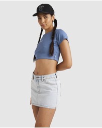 RVCA - Womens Mini Denim Skirt