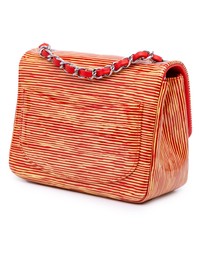 Pre-Loved by Azura Reborn - Pre-Loved Mini Square Classic Patent Striped Single Flap