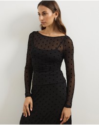 Atmos&Here - Aria Polka Dot Long Sleeve Top
