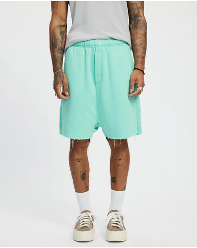 Surrounded By Ghosts - The Andesine Low Crotch Fleece Drawstring Shorts
