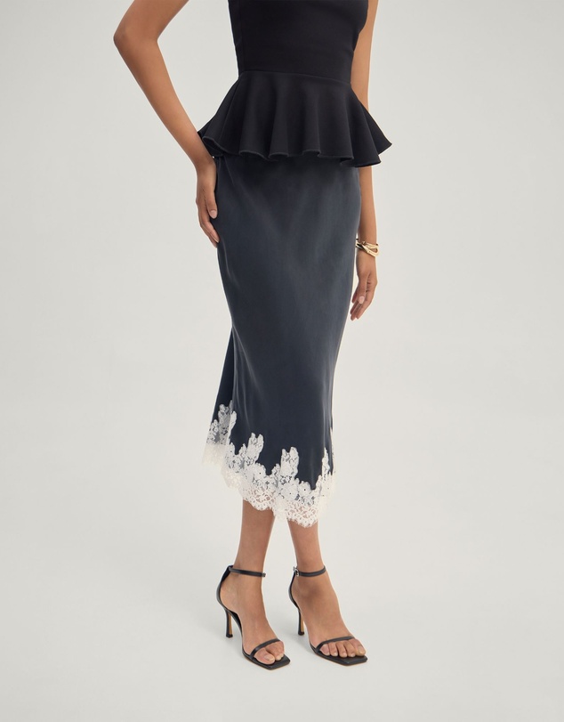 Oxford - Frieda Lace Trim Skirt