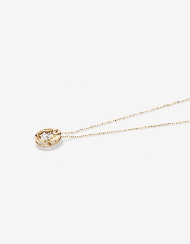 Michael Hill - Lume Lab Oval Pendant with 0.50 Carat TW of Laboratory-Grown Diamond in 10kt White Gold
