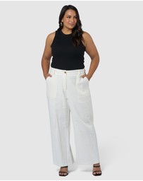 Something 4 Olivia - Lila Linen Wide Leg Pant
