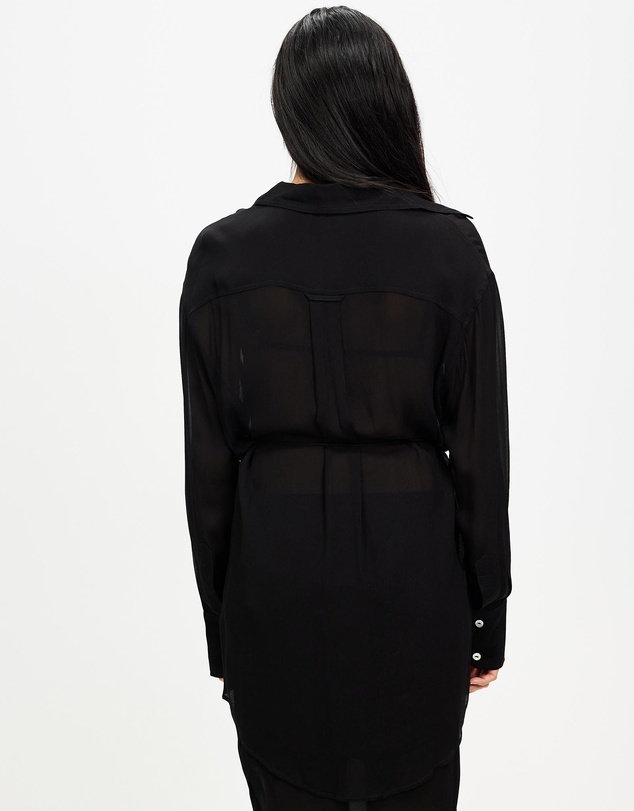 Third Form - Wisteria Sheer Shirt Dress