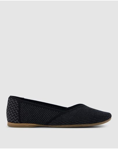 Black Engineered Knit