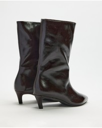 AERE - Nara Leather Heeled Boots