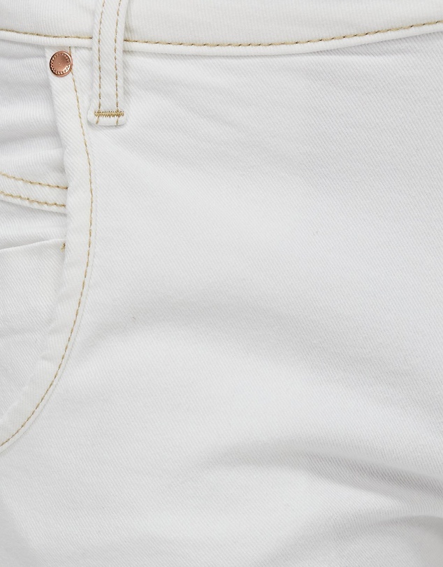 DRICOPER DENIM - Cuffed White Jeans