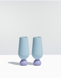 STYLD. - Bubble Champagne Flute Set (2 pcs)