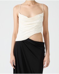 Third Form - Cascade Drape Jersey Dress
