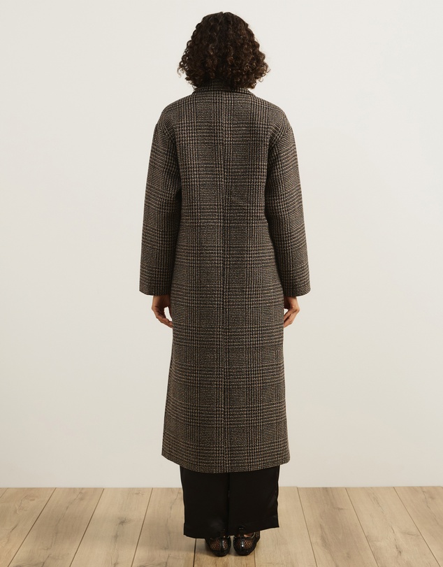 Atmos&Here - Adley Check Wool Blend Coat