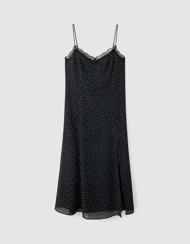 M.N.G - Polka Dot Dress with Lace Trim