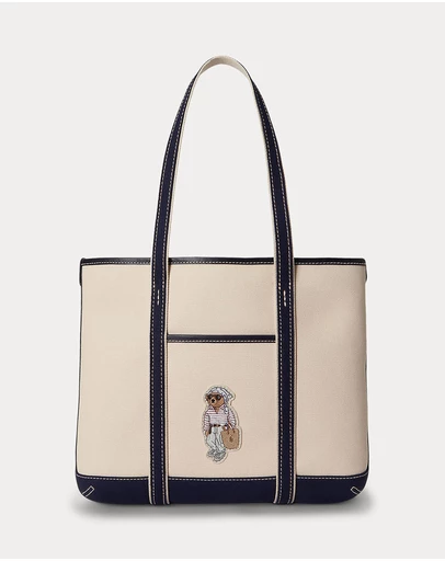Polo Ralph Lauren - Polo Bear Canvas Small Shopper Tote