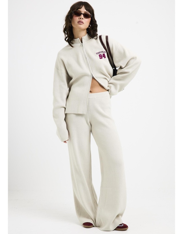 Subtitled - Agnes Rib Wide Leg Pants