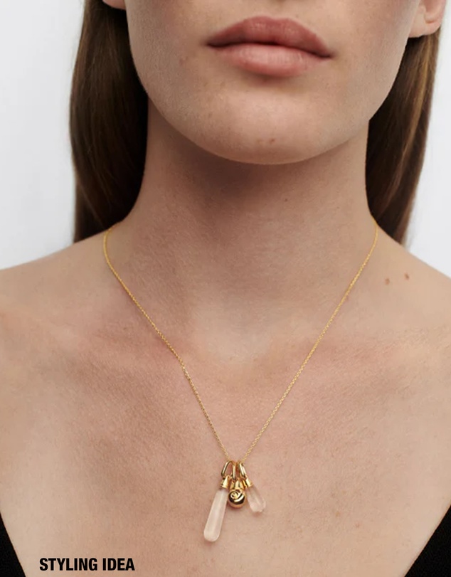 PDPAOLA - Rock Crystal Drop Pendant