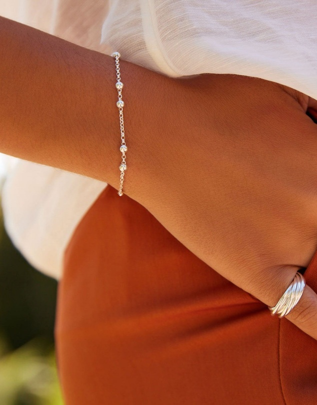 Najo - Mattina Silver Single Bracelet (19cm + ext)