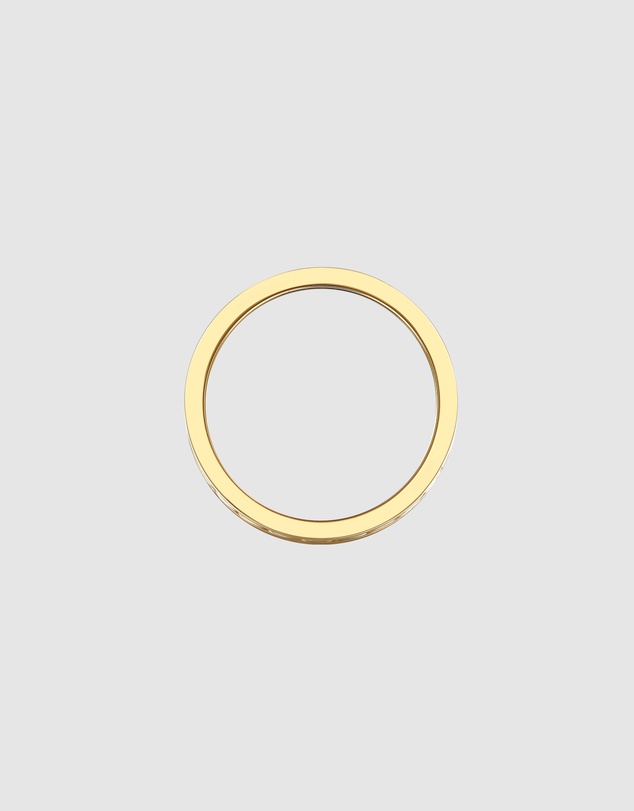 Elli Jewelry - Wide Chain Band Ring in Gold-Plated 925 Silver