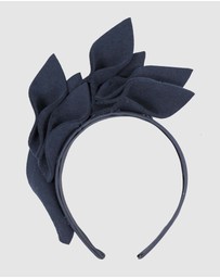 Max Alexander - Felt Navy Winter Racing Fascinator