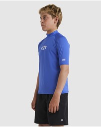 Billabong - Boys 8 to 16 All Day Arch Rash Vest